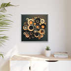Concentric Harmony, Art Print — Colorful Modern Wall Canvas