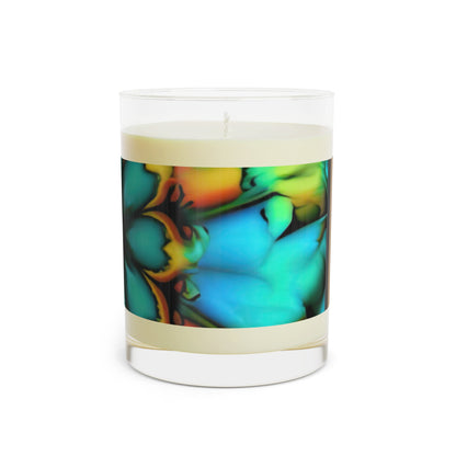 Bold And Beautiful Tie Dye B 3 A Blue Yellow Scented Candle - Full Glass, 11oz