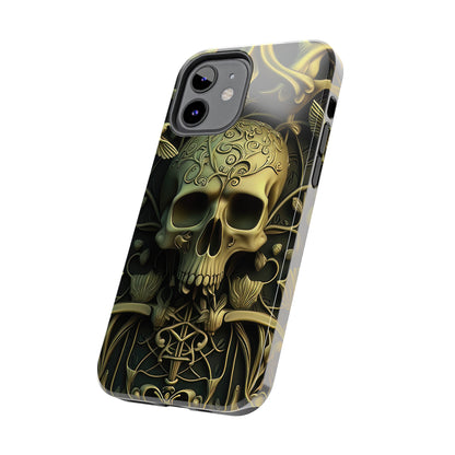 Metallic Chrome Skulls and classic Designed 3 Tough Phone Cases