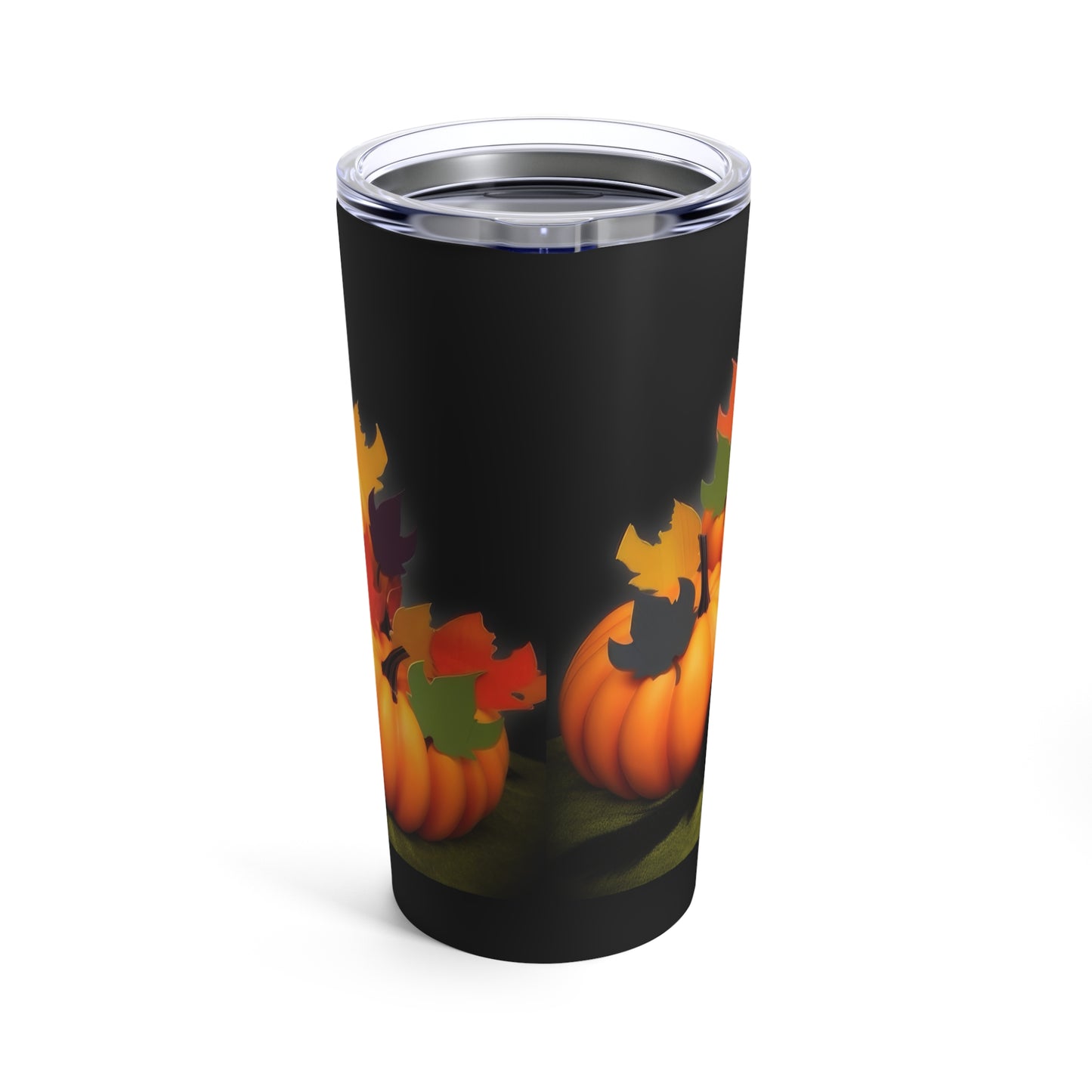 Fall Home With Black Cat And Pumpkins Tumbler 20oz