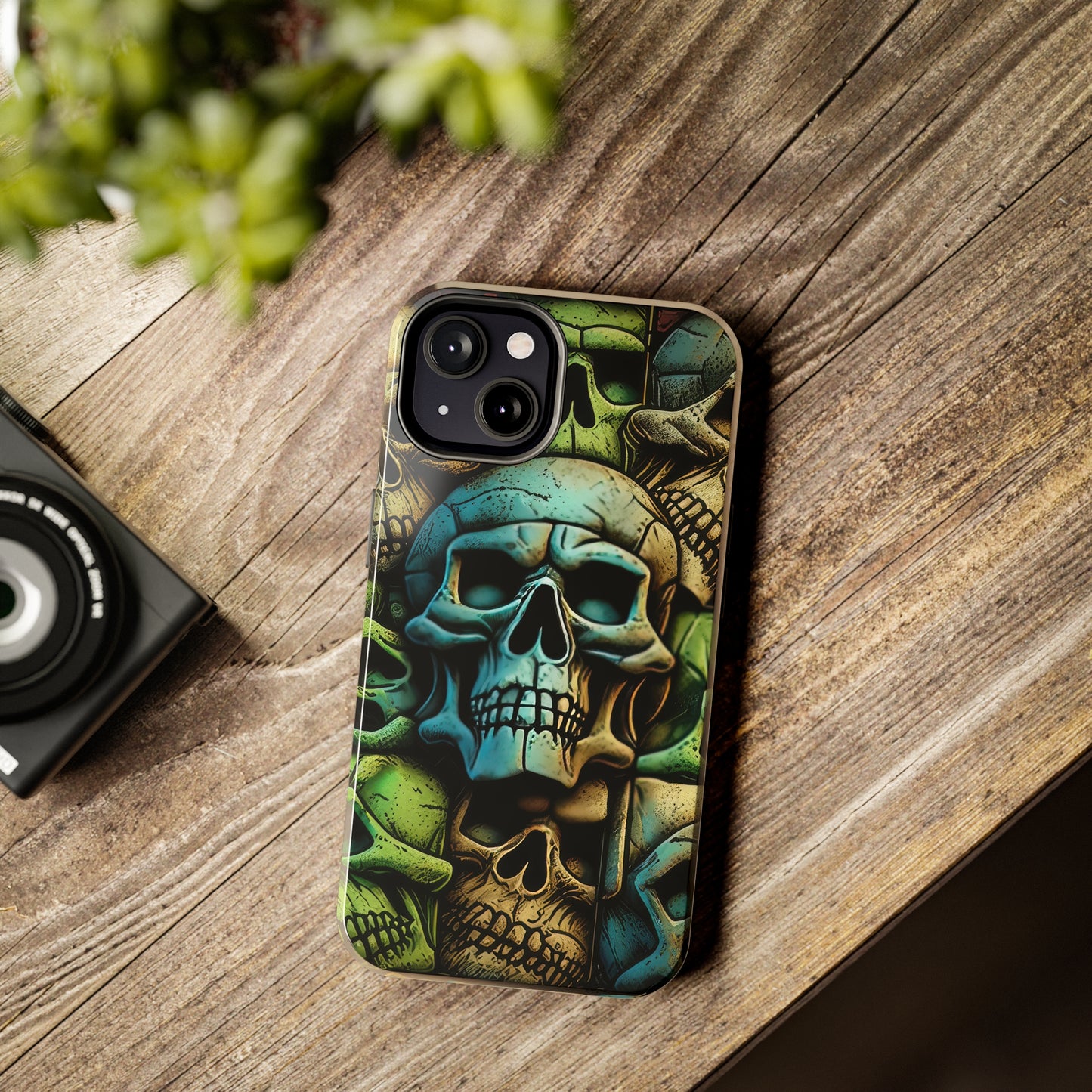 Metallic Chrome Skulls and classic Designed 13 Tough Phone Cases