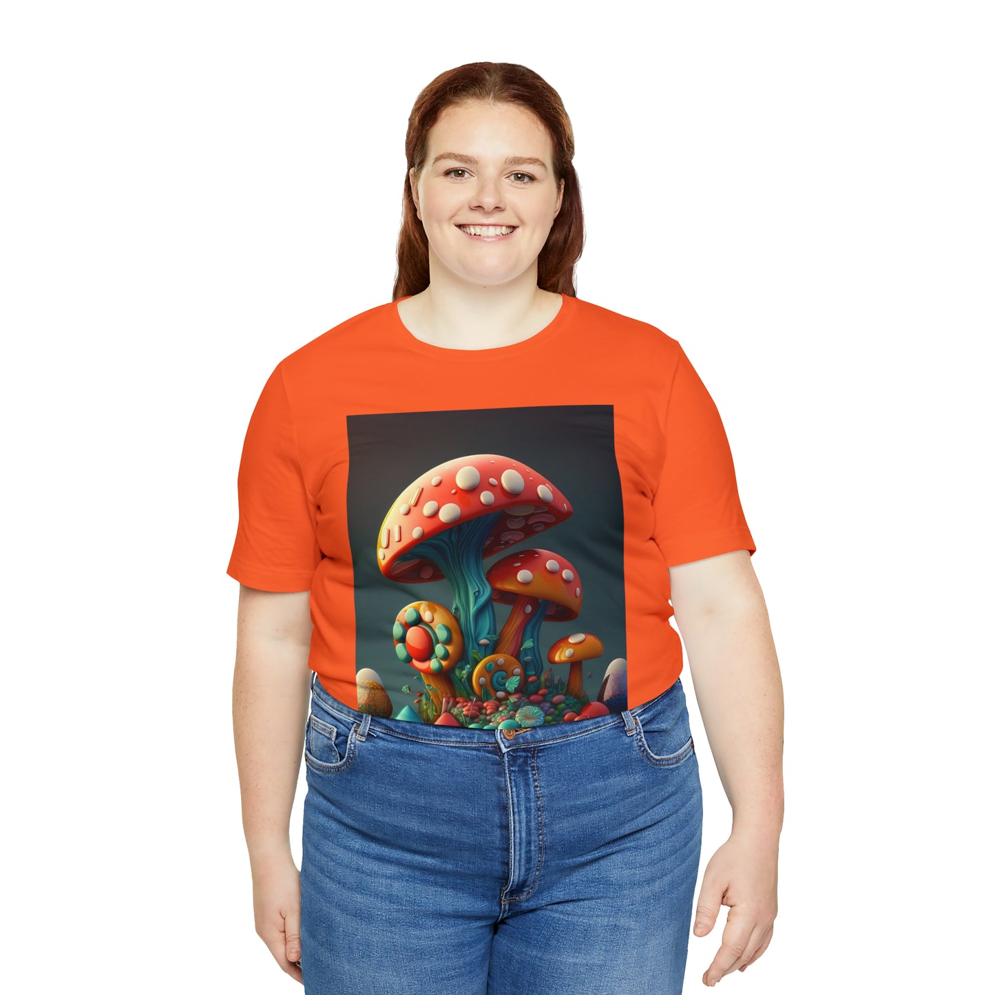 Hippie Mushroom Color Candy Style Design Style 6 Unisex Jersey Short Sleeve Tee