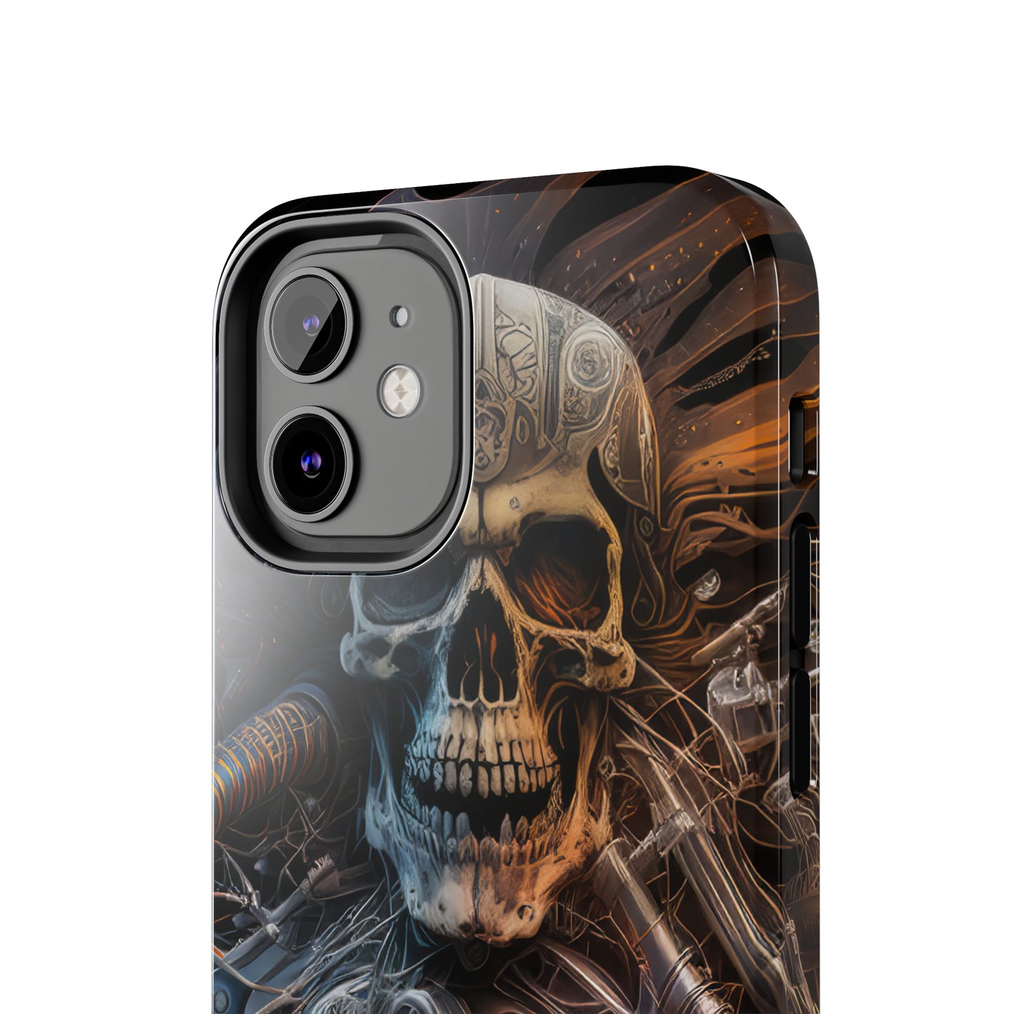 Skull Motorcycle Rider, Ready to Tear Up Road On Beautiful Bike 8 Tough Phone Cases