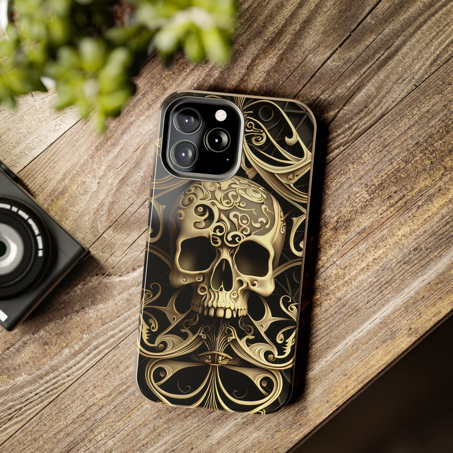 Metallic Chrome Skulls and classic Designed 7 Tough Phone Cases