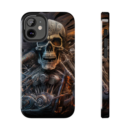 Skull Motorcycle Rider, Ready to Tear Up Road On Beautiful Bike 8 Tough Phone Cases