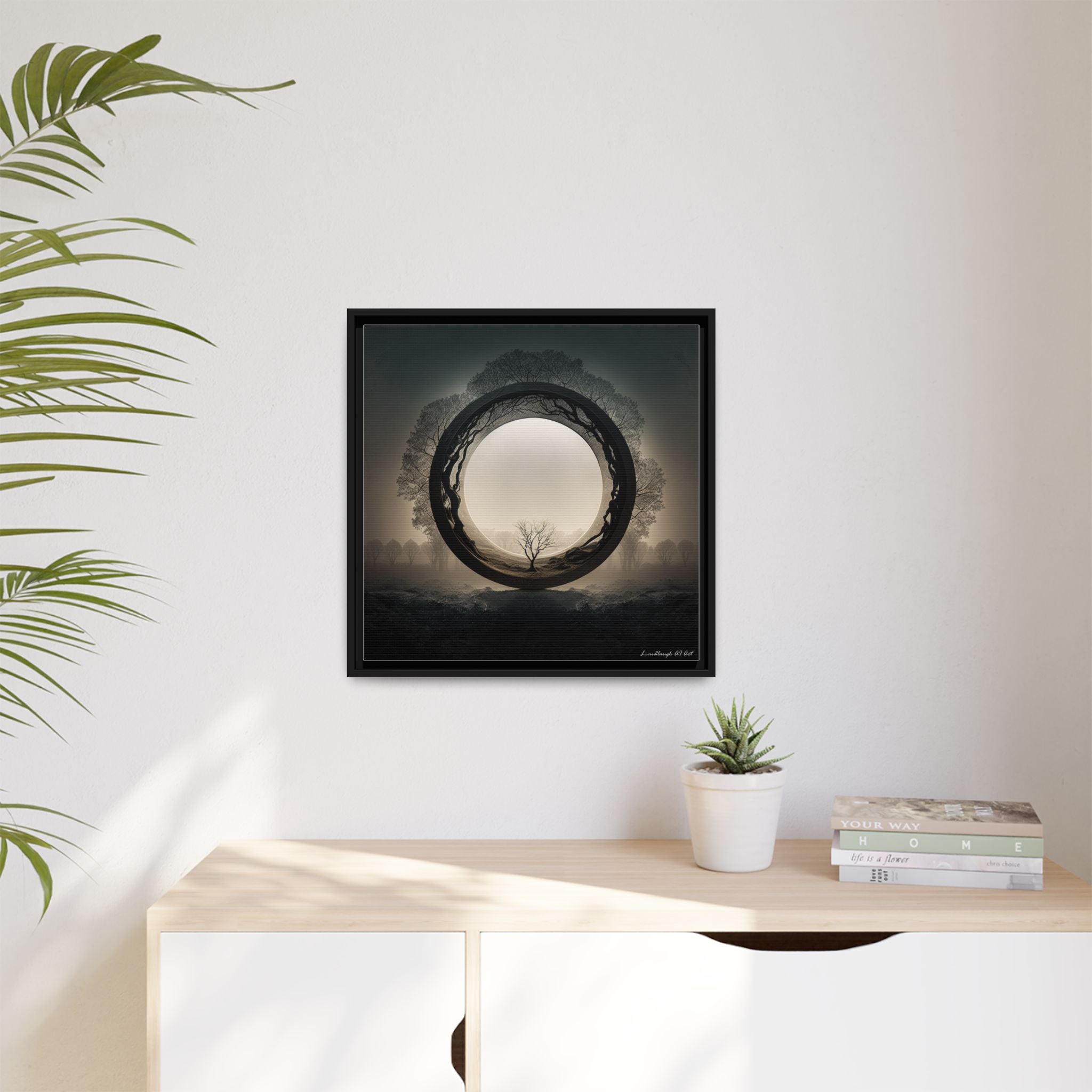 Circle of Stillness, Art Print — Colorful Modern Wall Canvas