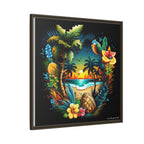 Island Rhythm at Dusk, Art Print — Colorful Modern Wall Canvas