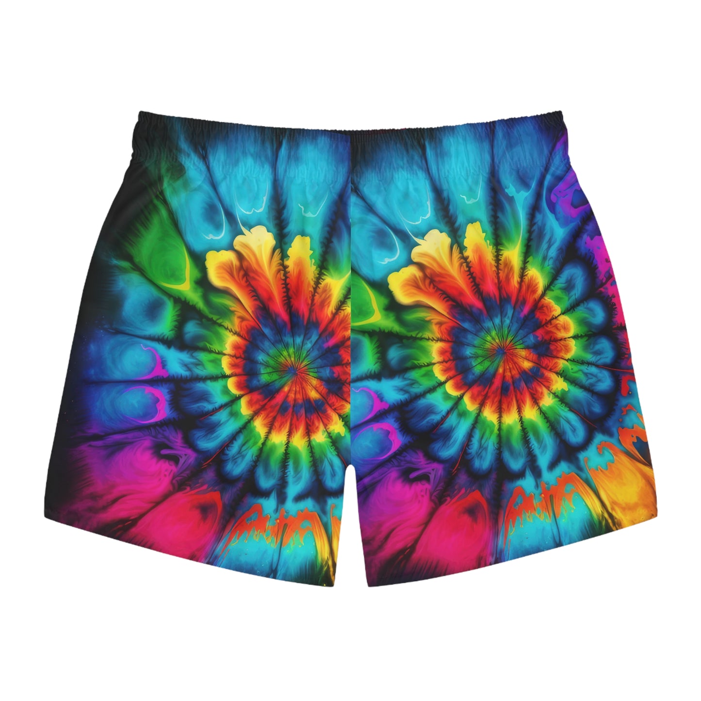 Bold And Beautiful Tie Dye Style Two Swim Trunks (AOP)