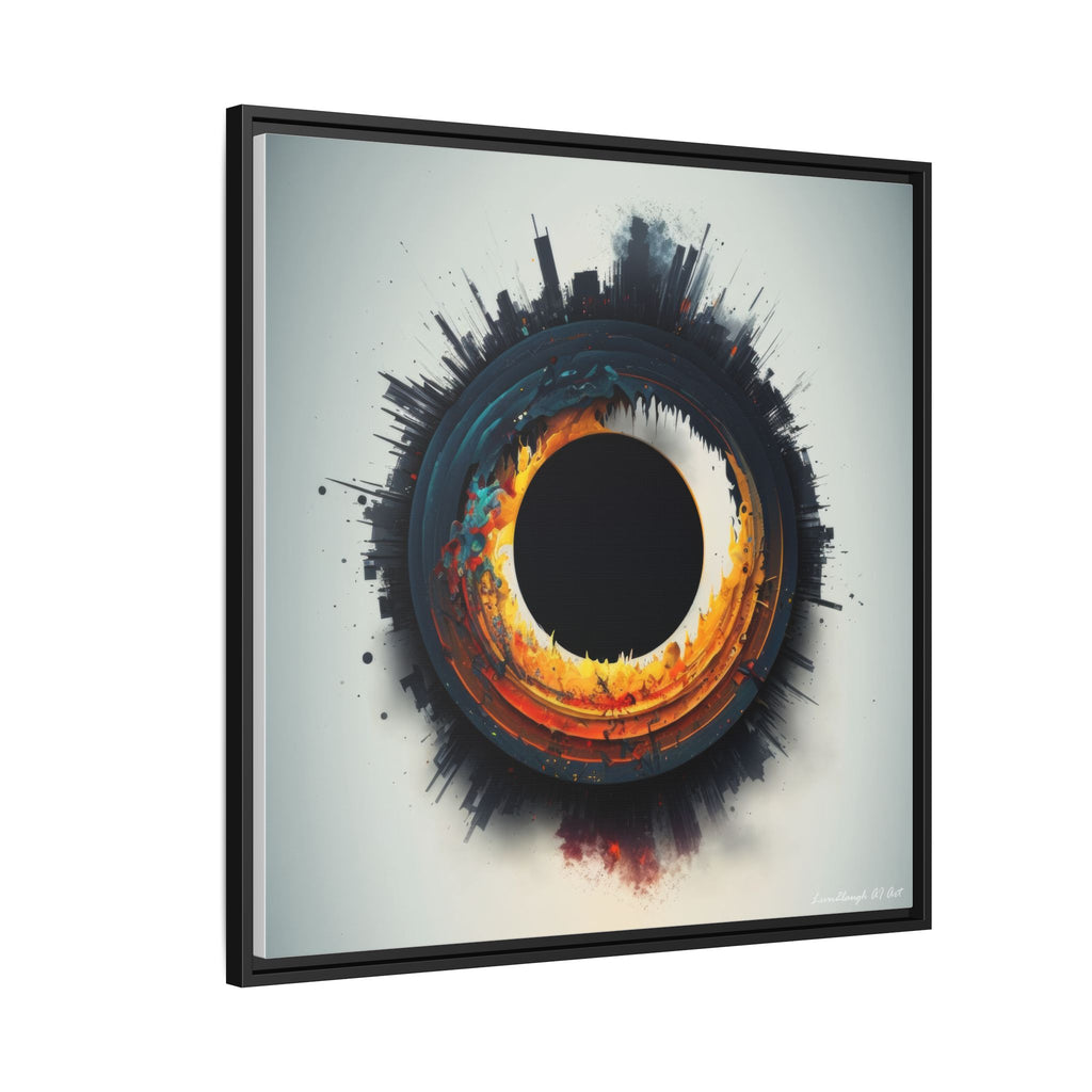 Eclipse of Industry, Art Print — Colorful Modern Wall Canvas