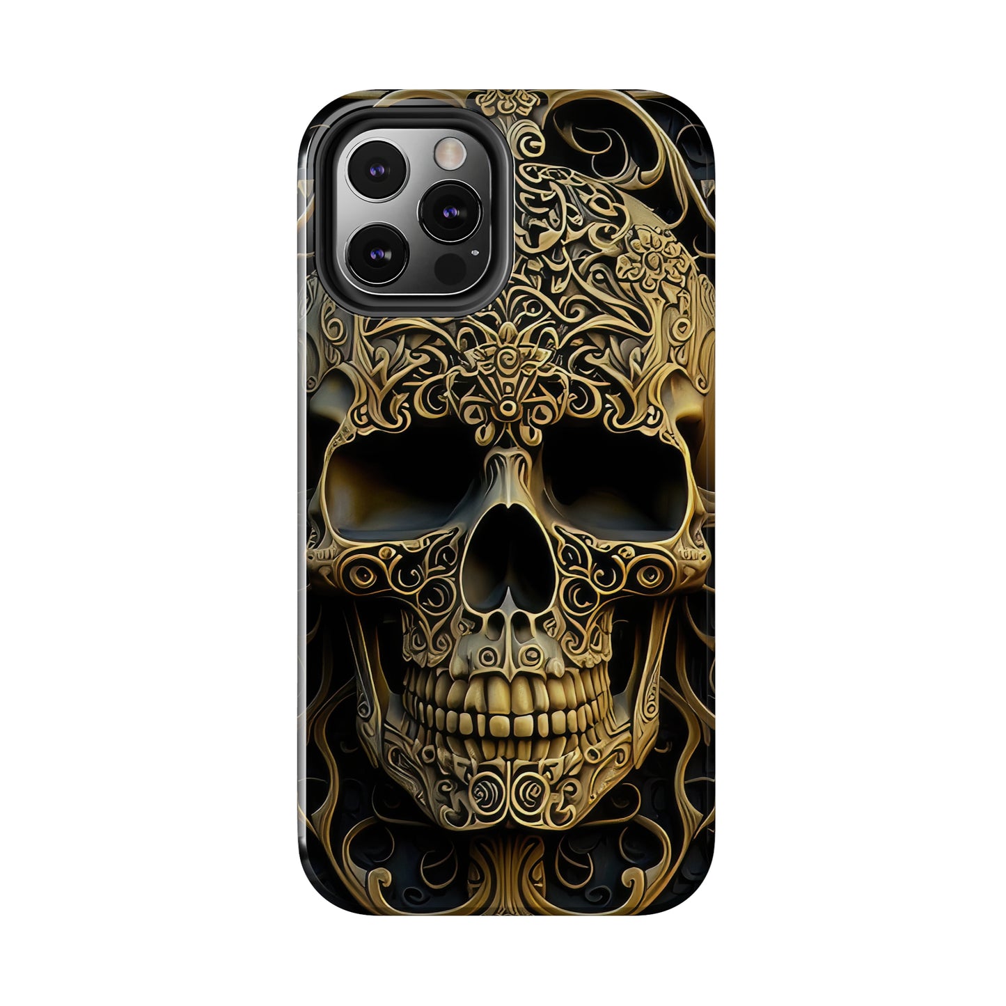 Metallic Chrome Skulls and classic Designed 4 Tough Phone Cases