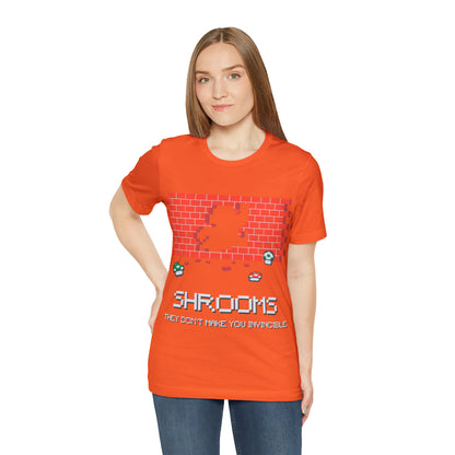 Shrooms, They Make You Invincible, Unisex Jersey Short Sleeve Tee