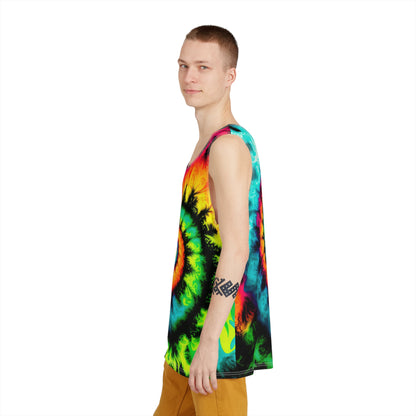 Bold And Beautiful Tie Dye Style Three Men's Tank (AOP)