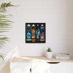 Elemental Currents, Art Print — Colorful Modern Wall Canvas