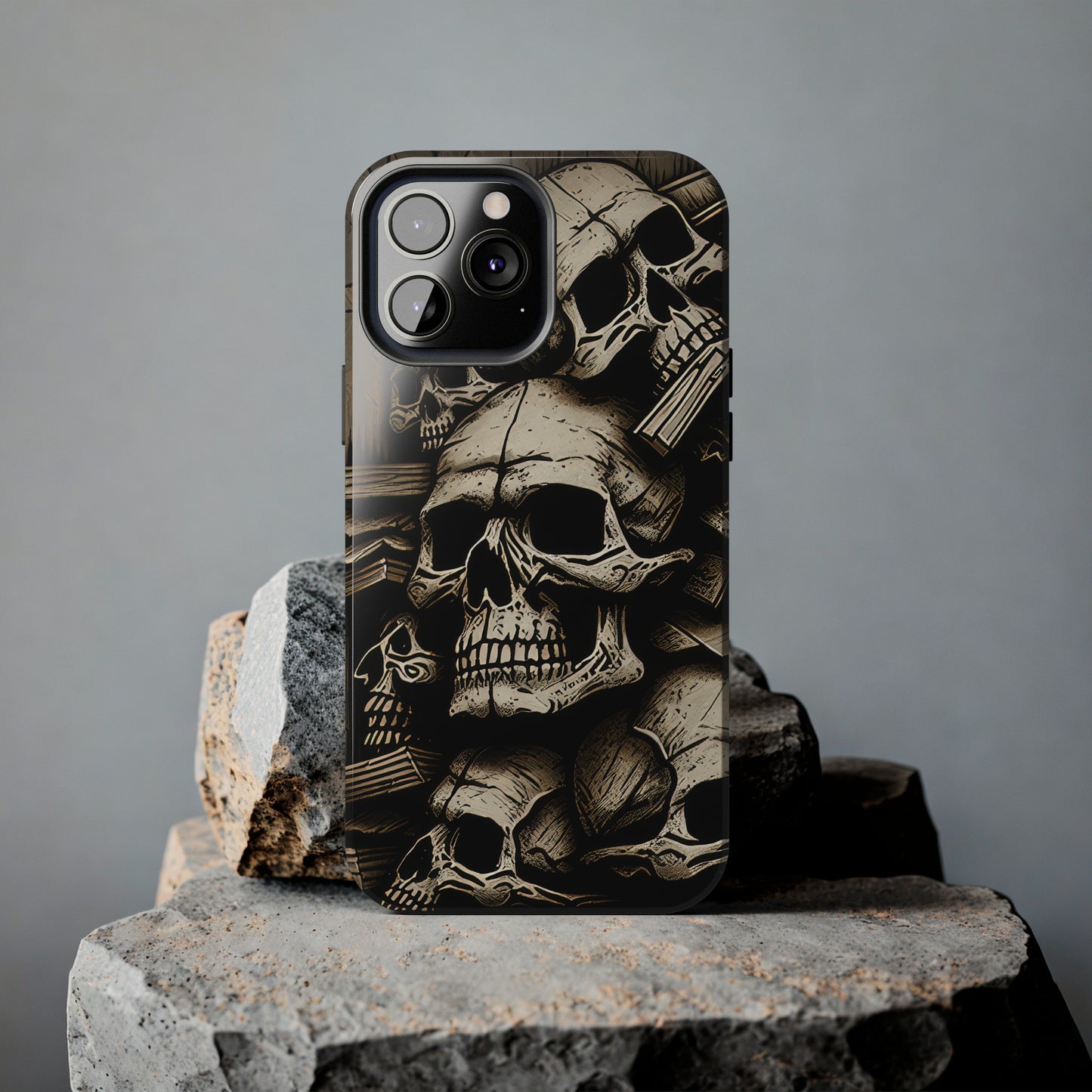 Metallic Chrome Skulls and classic Designed 14 Tough Phone Cases