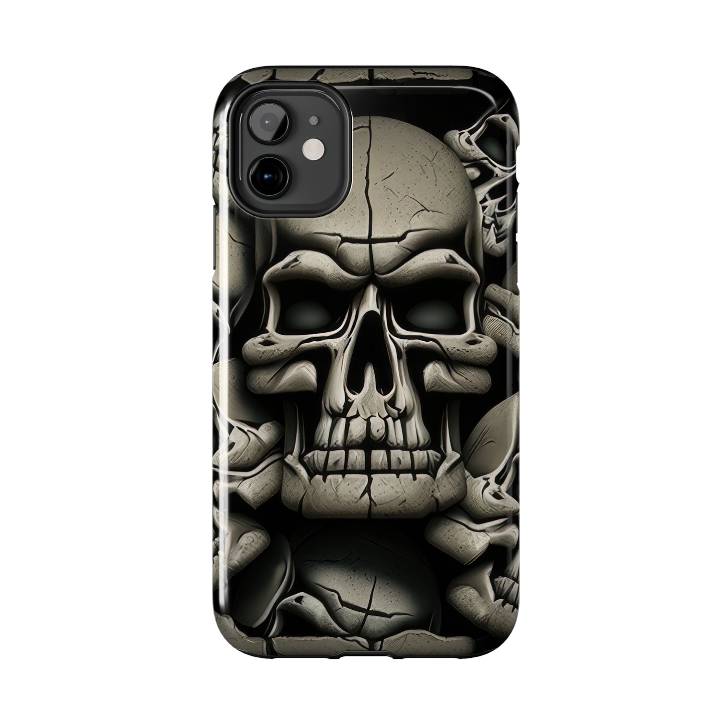 Metallic Chrome Skulls and classic Designed 12 Tough Phone Cases