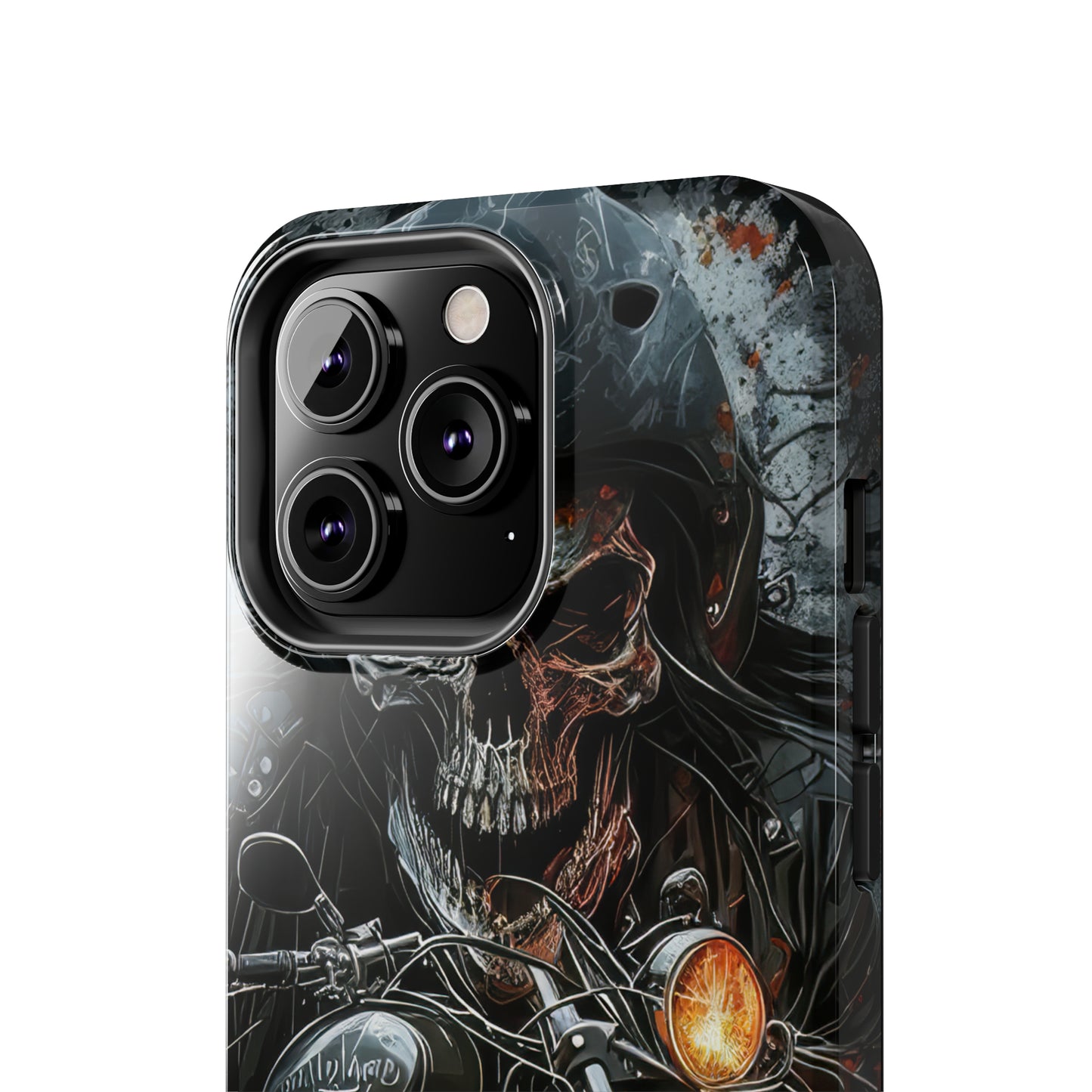 Skull Motorcycle Rider, Ready to Tear Up Road On Beautiful Bike 6 Tough Phone Cases