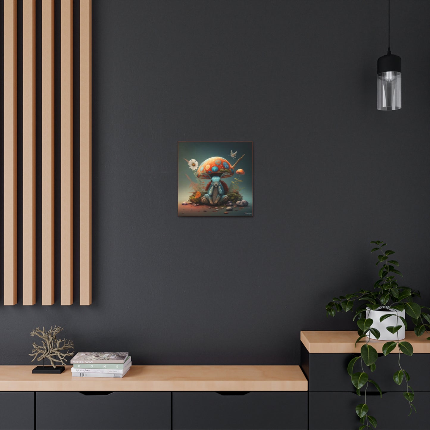 Mystical Animal Mushroom Flowers And Butterfly Canvas Gallery Wraps