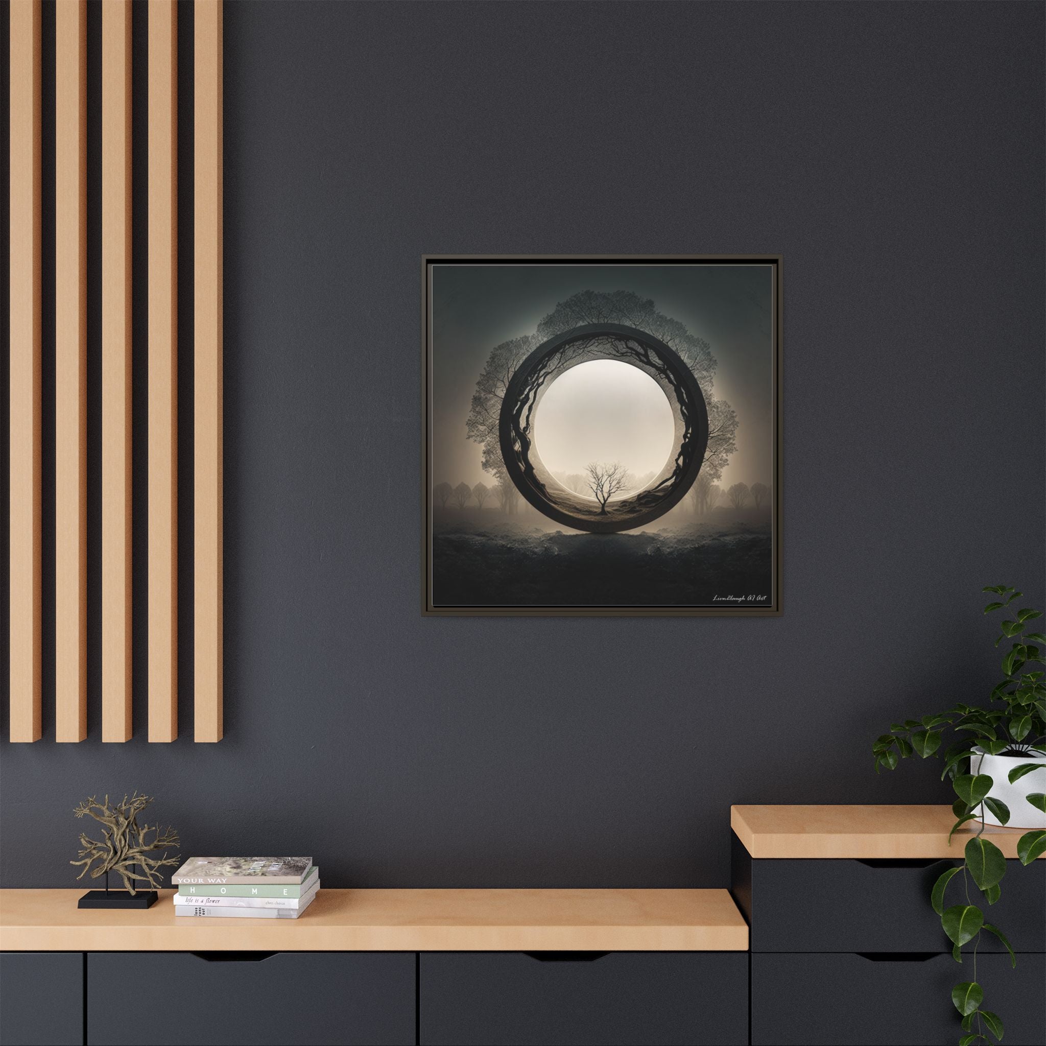 Circle of Stillness, Art Print — Colorful Modern Wall Canvas