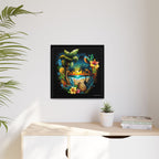 Island Rhythm at Dusk, Art Print — Colorful Modern Wall Canvas