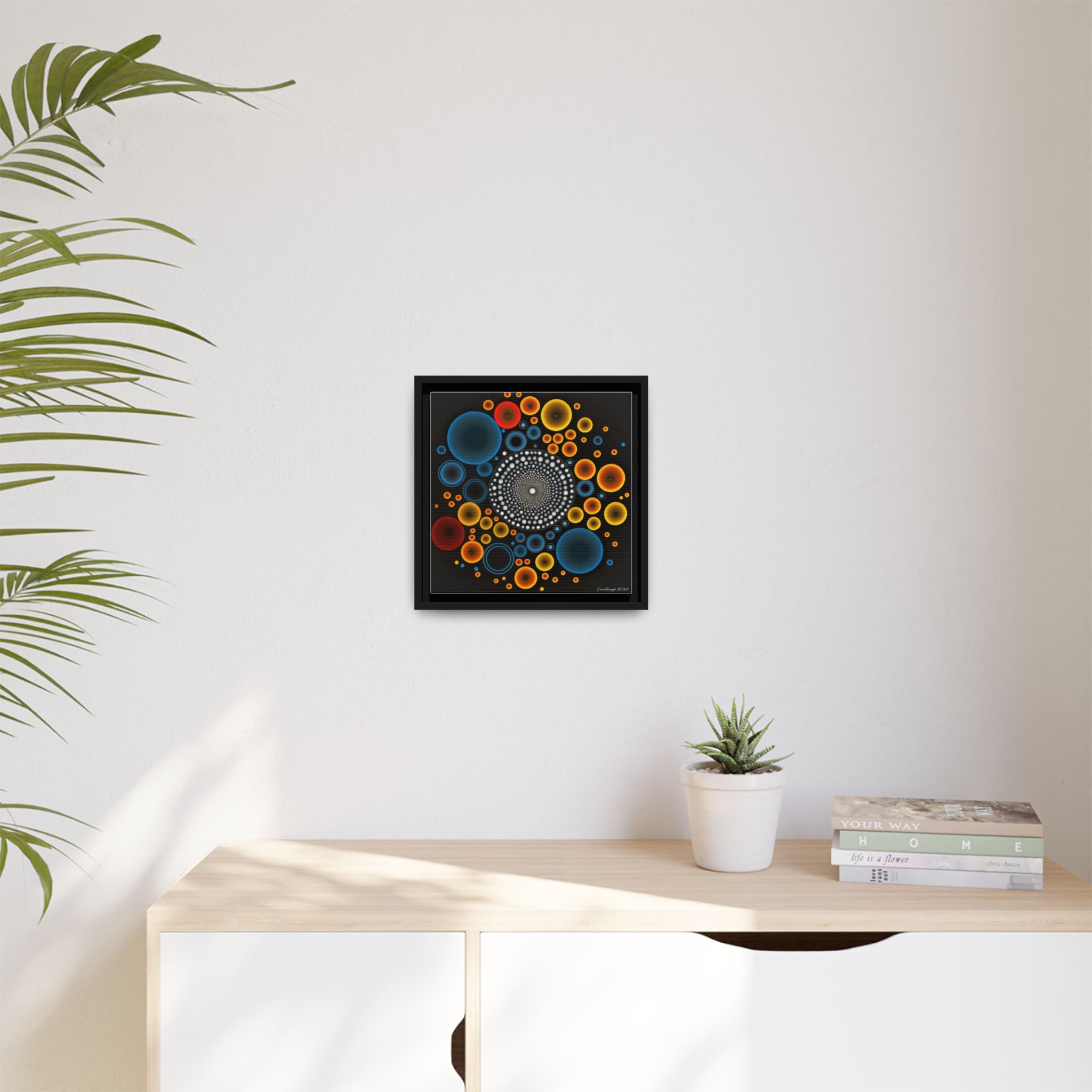Gilded Tide, Art Print — Colorful Modern Wall Canvas