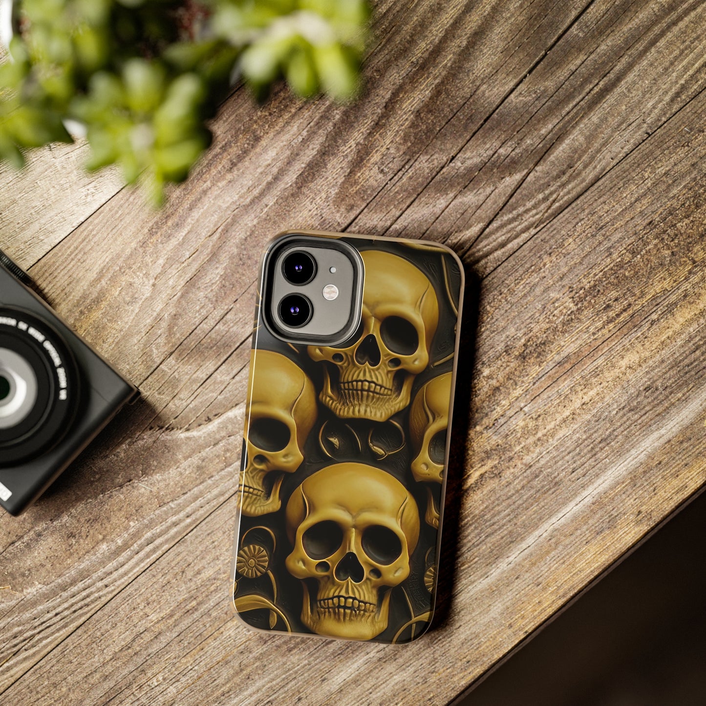 Metallic Chrome Skulls and classic Designed 18 Tough Phone Cases