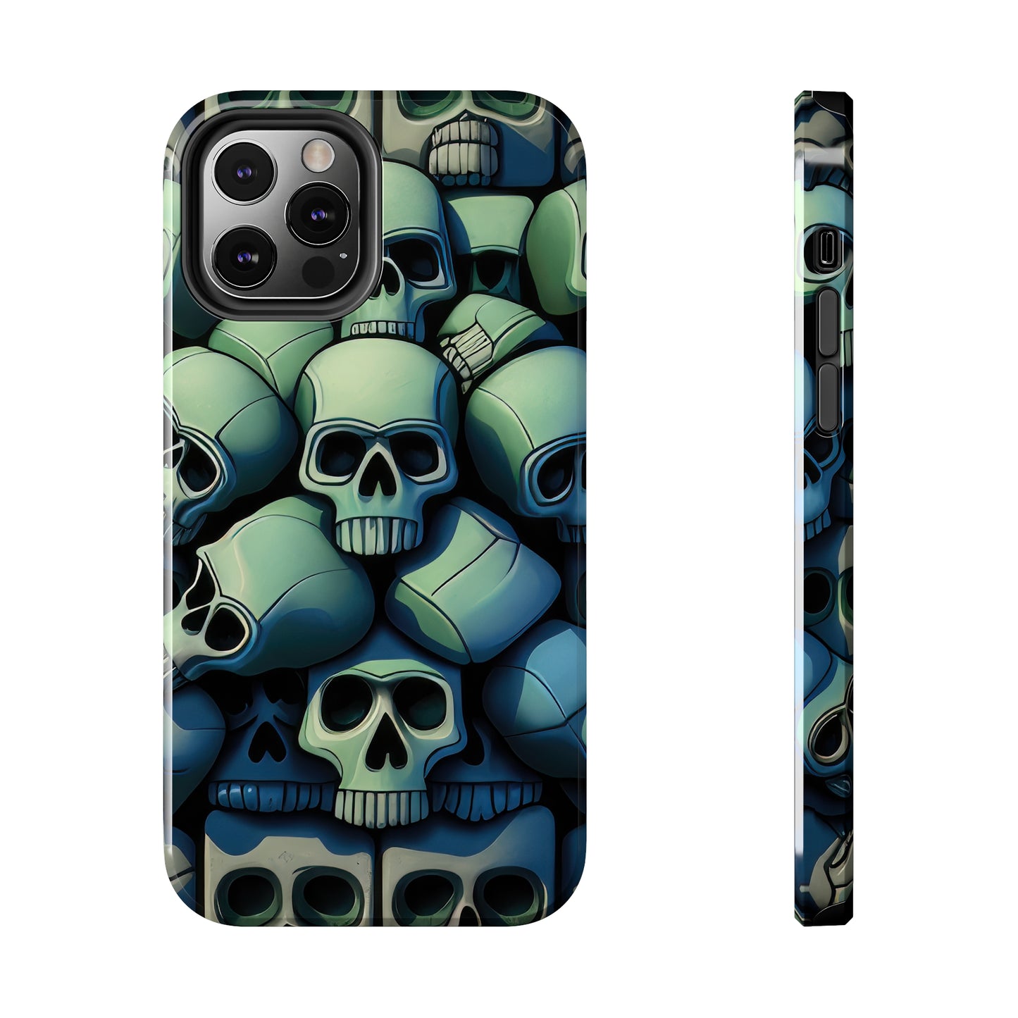 Metallic Chrome Skulls and classic Designed 10 Tough Phone Cases