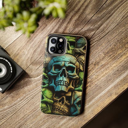 Metallic Chrome Skulls and classic Designed 13 Tough Phone Cases