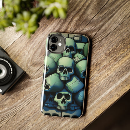 Metallic Chrome Skulls and classic Designed 10 Tough Phone Cases