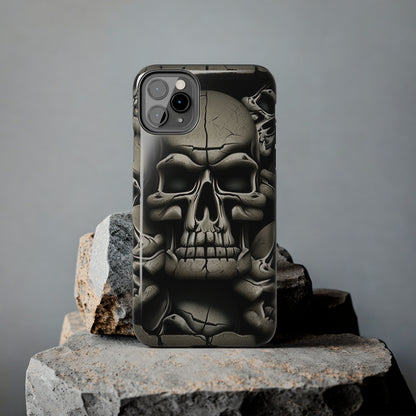 Metallic Chrome Skulls and classic Designed 12 Tough Phone Cases