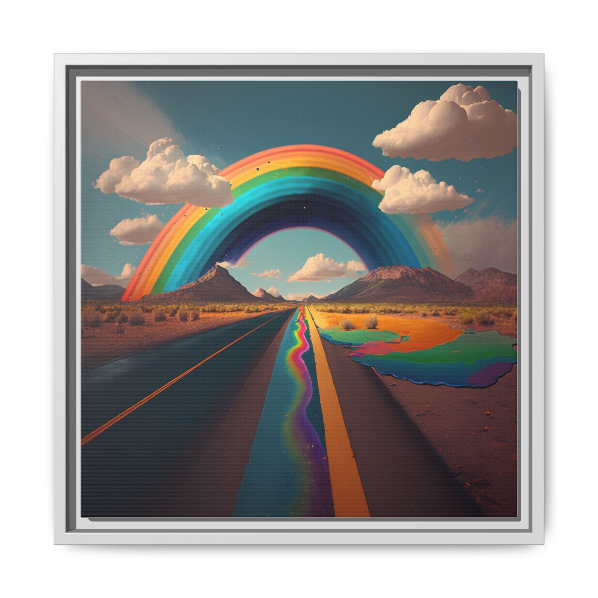 Road to Color, Art Print — Colorful Modern Wall Canvas