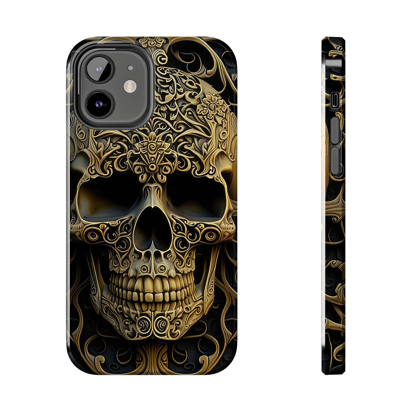 Metallic Chrome Skulls and classic Designed 4 Tough Phone Cases