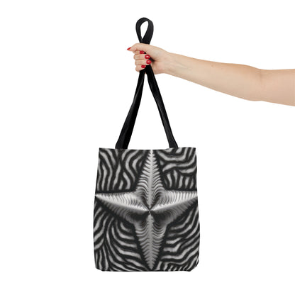 Beautiful Stars Abstract Star Style Black And White Tote Bag (AOP)