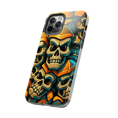 Metallic Chrome Skulls and classic Designed 16 Tough Phone Cases