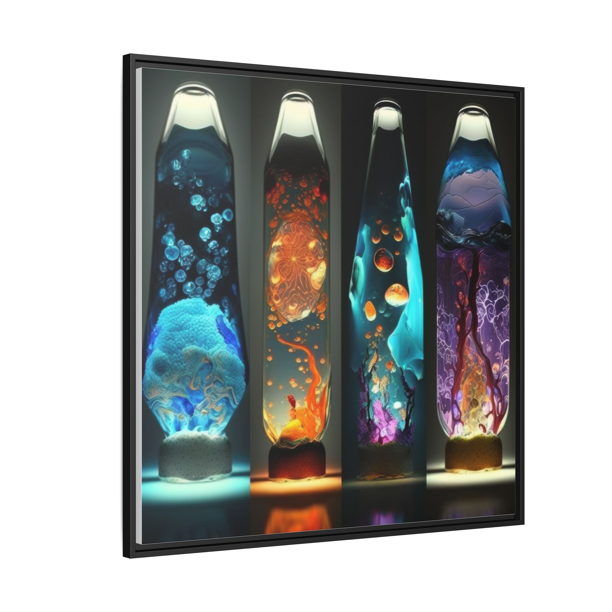 Elemental Currents, Art Print — Colorful Modern Wall Canvas