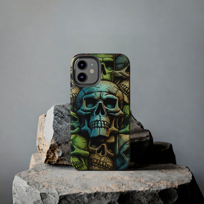 Metallic Chrome Skulls and classic Designed 13 Tough Phone Cases