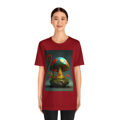 Hippie Mushroom Color Candy Style Design Style 4 Unisex Jersey Short Sleeve Tee