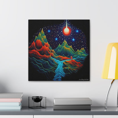 Star light Mountain Dream Canvas Gallery Wraps