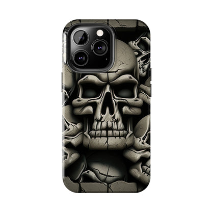 Metallic Chrome Skulls and classic Designed 12 Tough Phone Cases