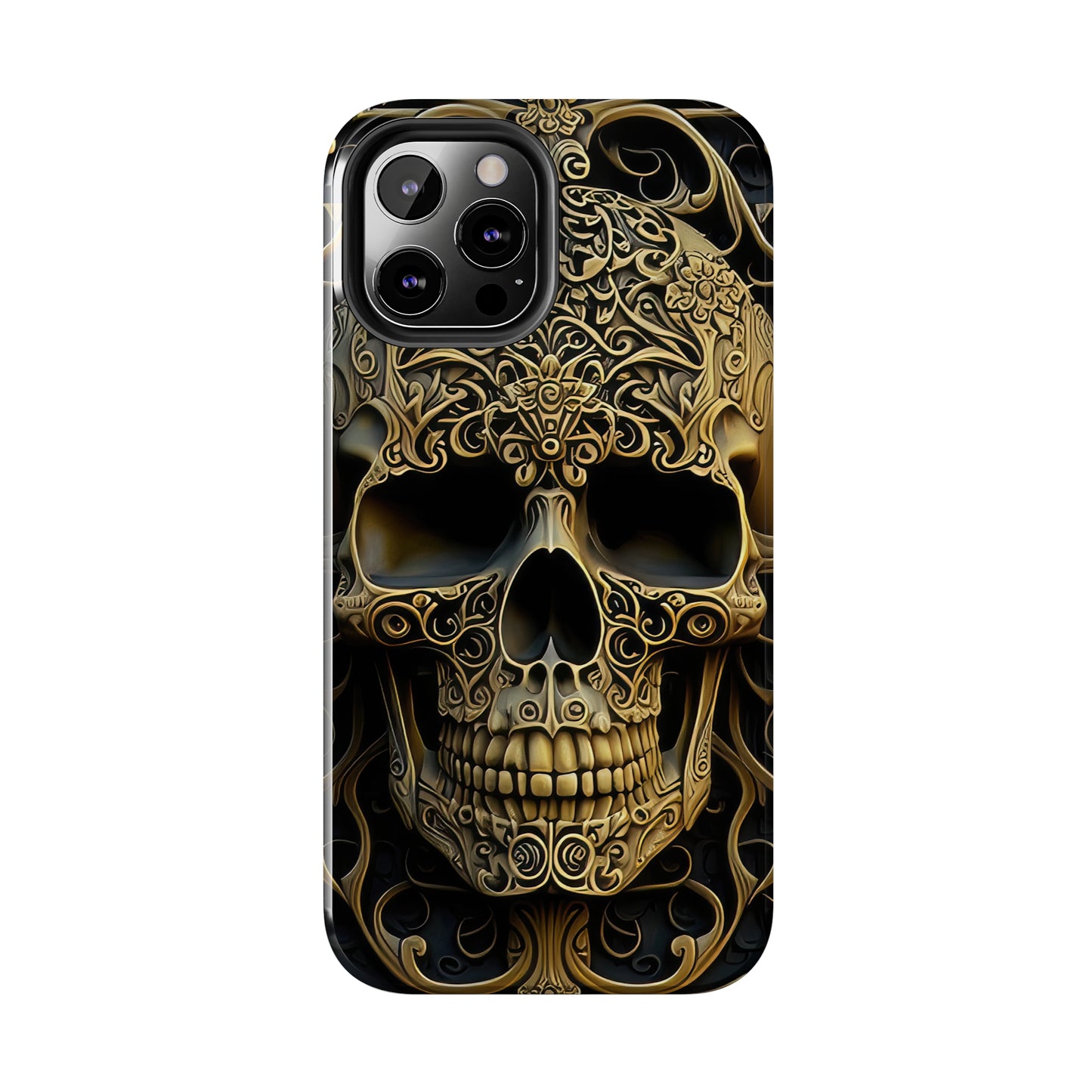 Metallic Chrome Skulls and classic Designed 4 Tough Phone Cases