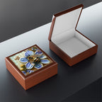 Honeycomb With Beautiful flower And Bee Jewelry Box