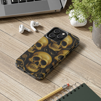 Metallic Chrome Skulls and classic Designed 18 Tough Phone Cases