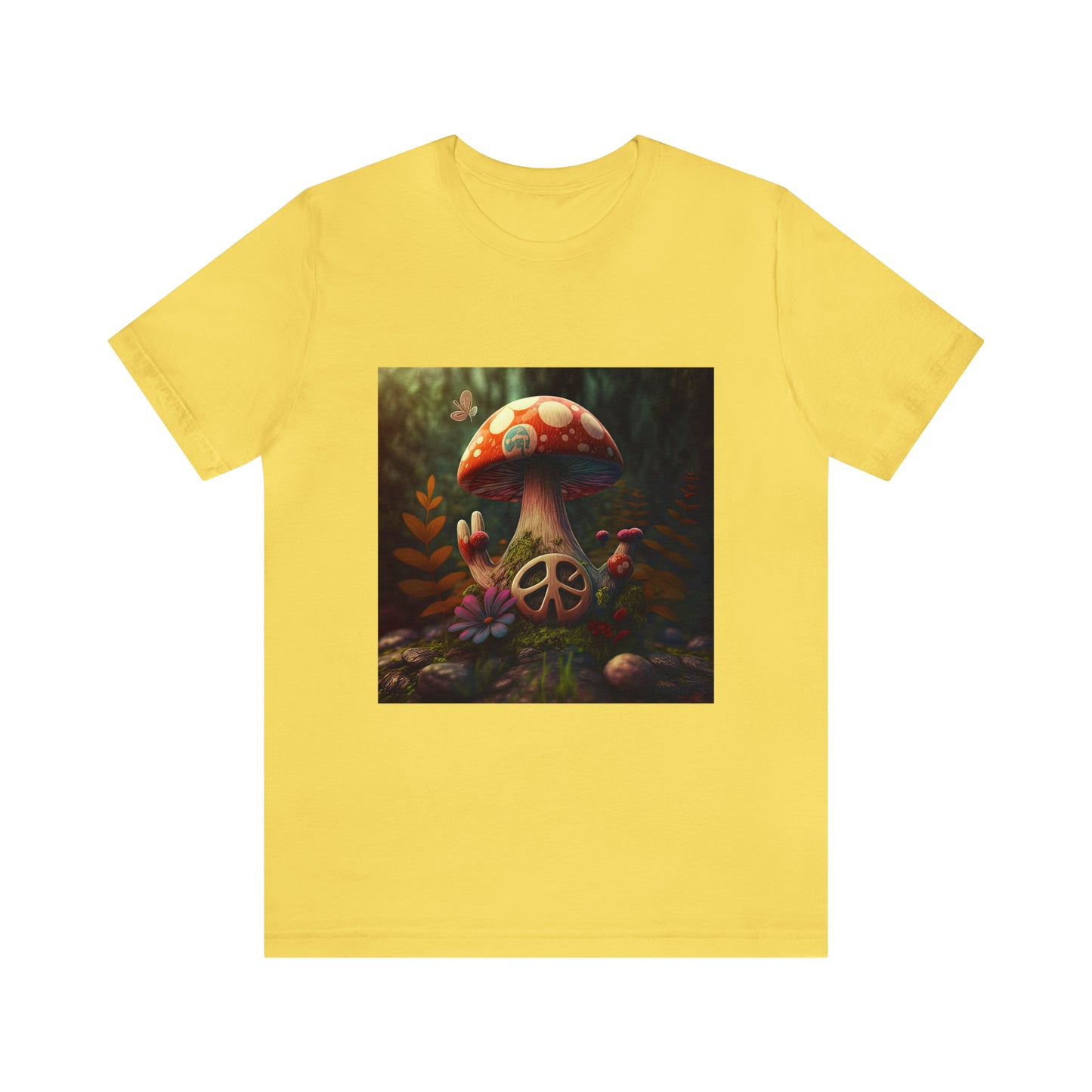 Hippie Mushroom Color Candy Style Design Style 7 Unisex Jersey Short Sleeve Tee