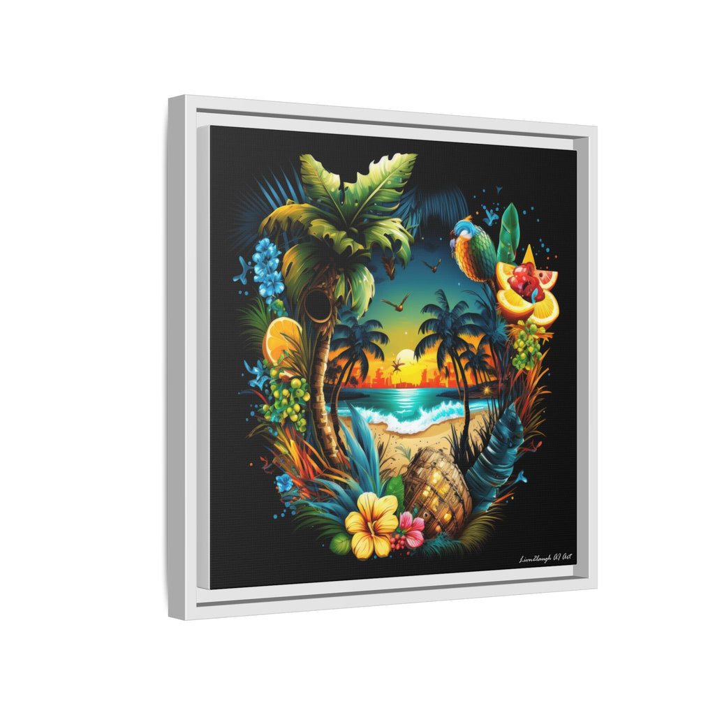 Island Rhythm at Dusk, Art Print — Colorful Modern Wall Canvas