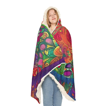 Heart Flower Color College Snuggle Blanket