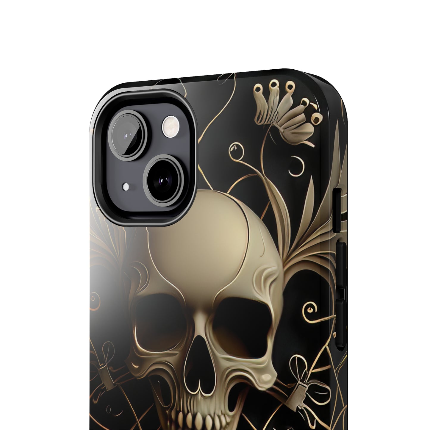 Metallic Chrome Skulls and classic Designed 1 Tough Phone Cases