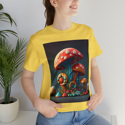 Hippie Mushroom Color Candy Style Design Style 6 Unisex Jersey Short Sleeve Tee