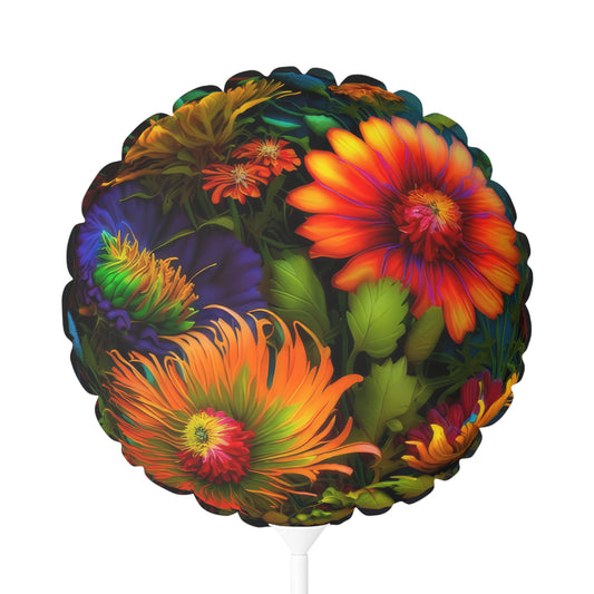 Bold And Beautiful Flowers Style One Balloon (Round and Heart-shaped), 11"
