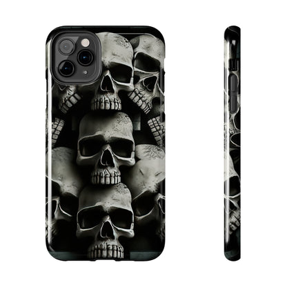 Metallic Chrome Skulls and classic Designed 11 Tough Phone Cases