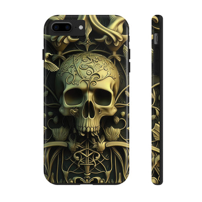 Metallic Chrome Skulls and classic Designed 3 Tough Phone Cases