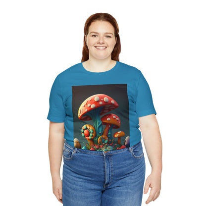 Hippie Mushroom Color Candy Style Design Style 6 Unisex Jersey Short Sleeve Tee